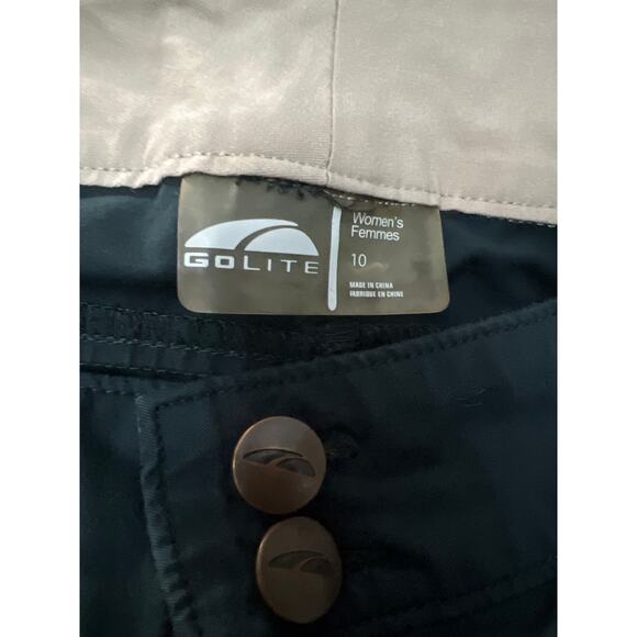 GoLite Womens Hiking Cargo Convertible Pants Navy Blue Size 10 - Picture 10 of 10